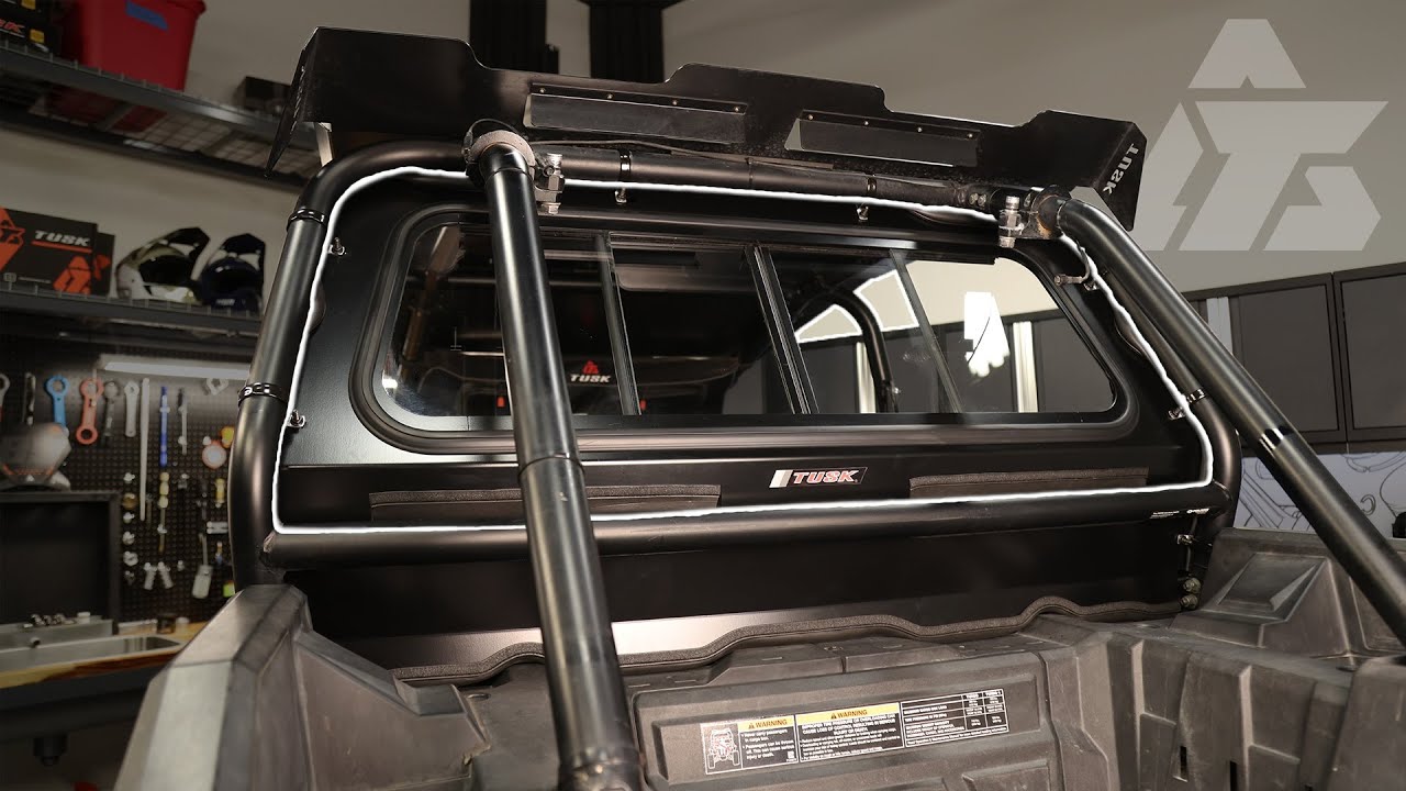 How To Install Tusk Sliding Rear Glass Window | Polaris RZR XP/XP4 1000 & Turbo