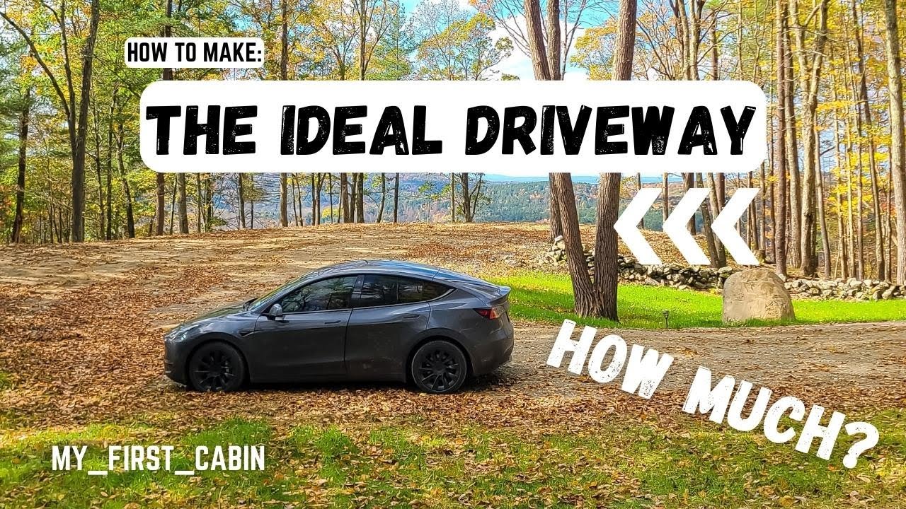 How To Make The Ideal Gravel Driveway + How Much - Tiny Home My First Cabin Ep 3