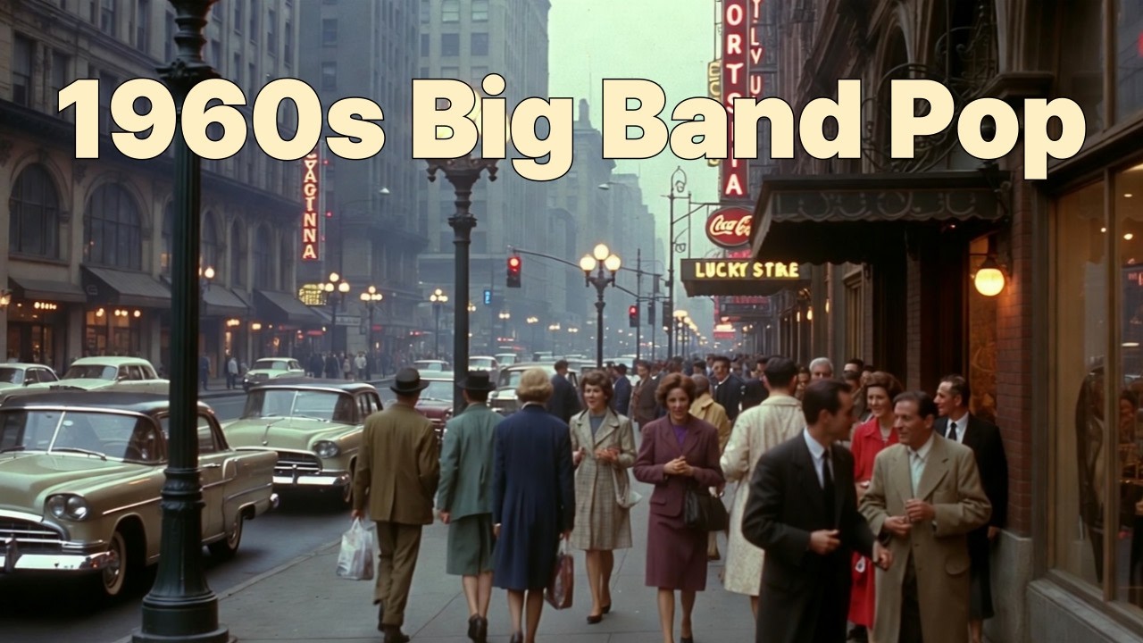 [Playlist]🎧 1960s 빅밴드 올드팝 🎷 Vintage Lounge & Streetlight Mood