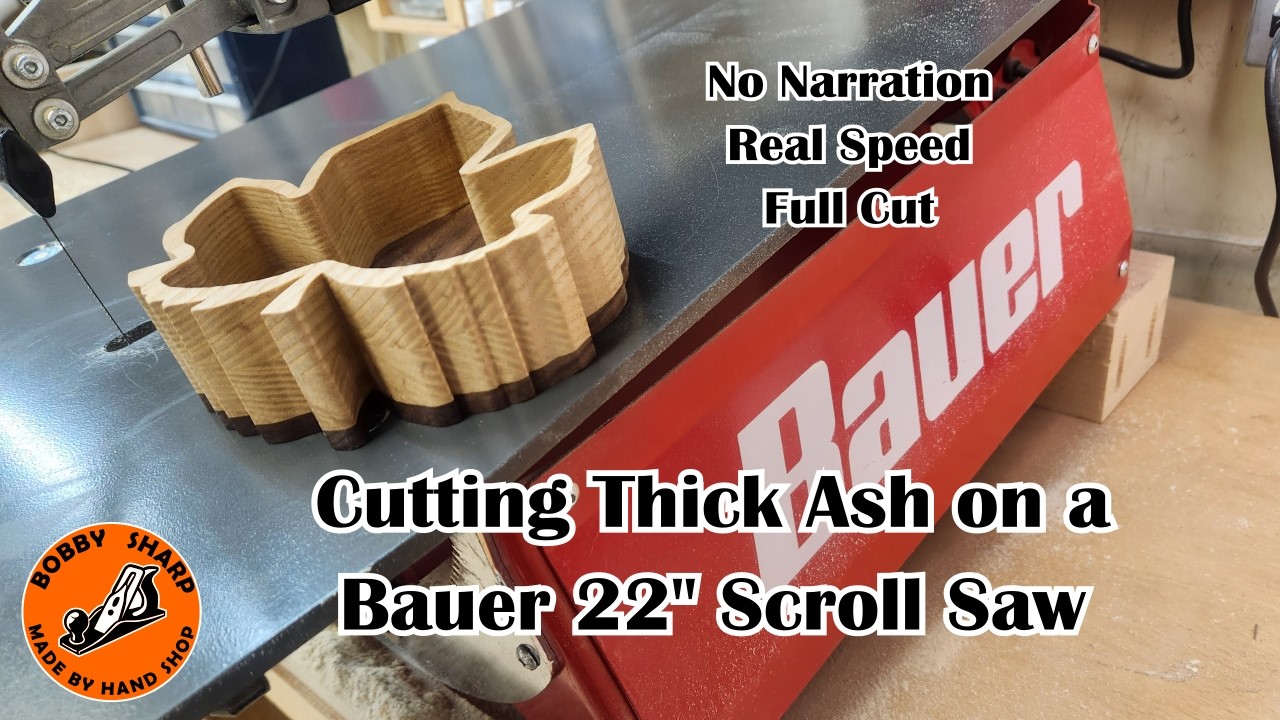 Cutting Thick Ash on a Bauer 22