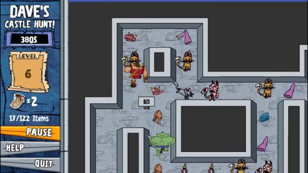 Dave The Barbarian: Dave's Castle Hunt [Windows PC] Gameplay