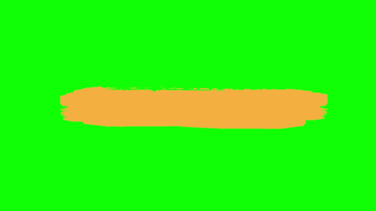 Brush Green Screen orange #04
