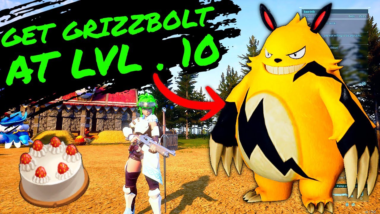 How To Get A GRIZZBOLT at LEVEL 10 Through BREEDING in PALWORLD!!! Palworld Breeding Tips and Tricks