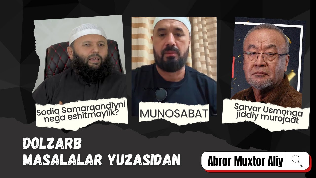 #MUNOSABAT • 31.05.2024 Jonli muloqot © Abror Muxtor Aliy @abrormuxtoraliy.official
