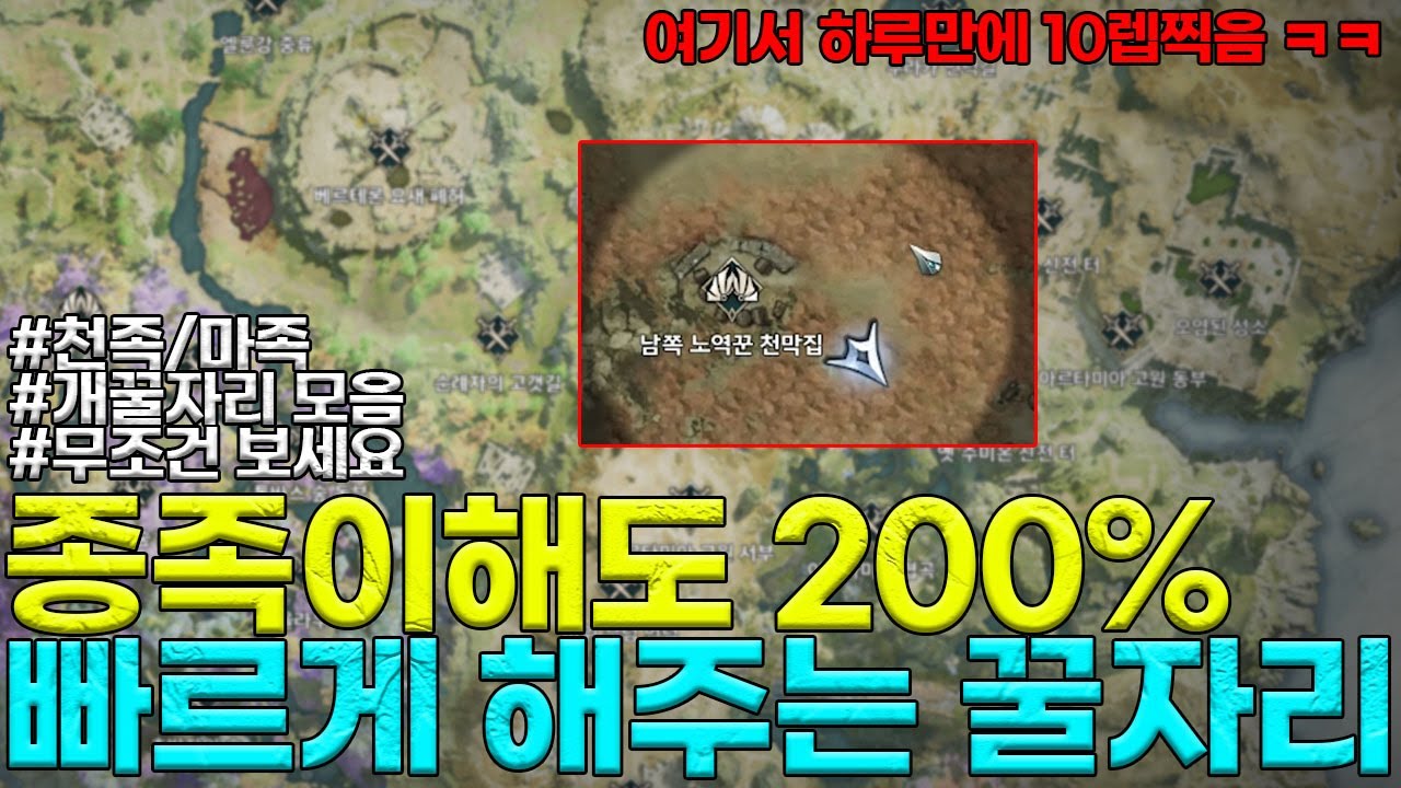 아이온2 마족,천족 펫작 종족이해도를 200% 빠르게 올려줄 꿀자리들 보고 가세요 .