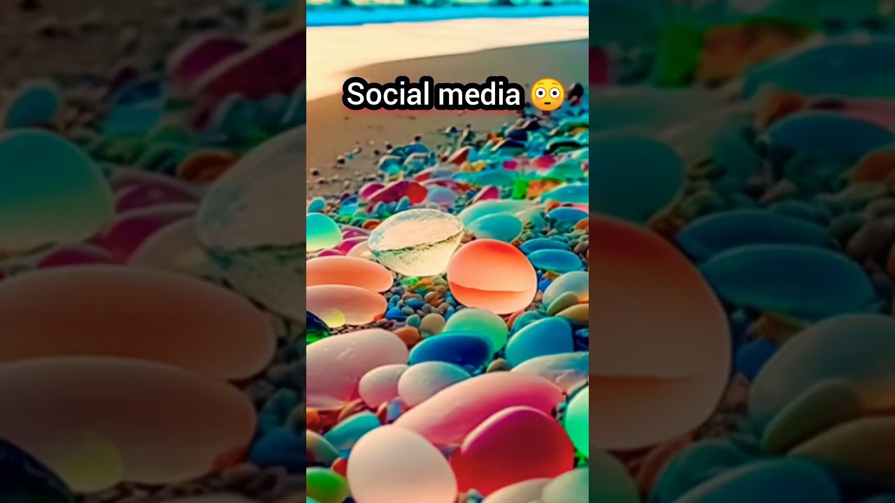 Social media vs Reality glass beach California beaches world tour#travel #pool #trending #viral