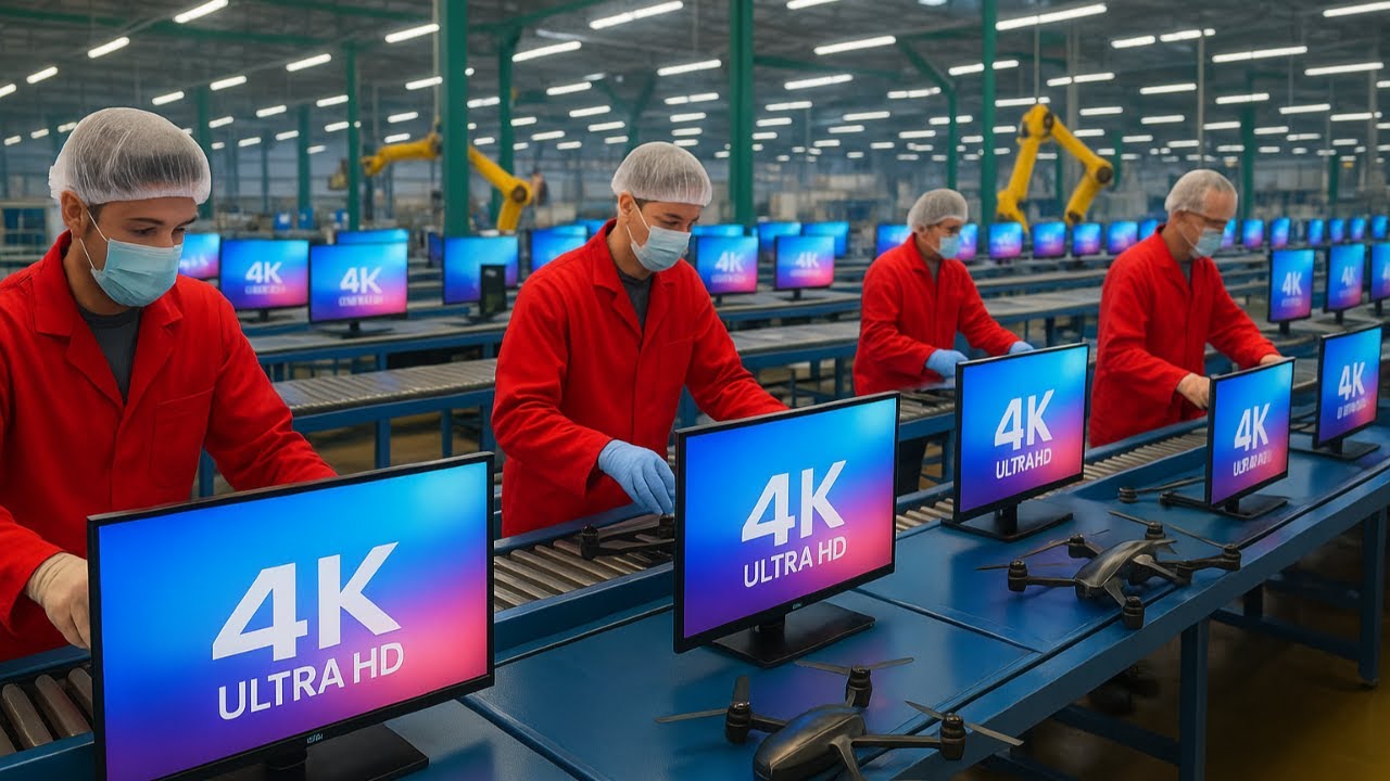 Inside the Factory Where 4K TVs Are Made (The SECRET FULL process)