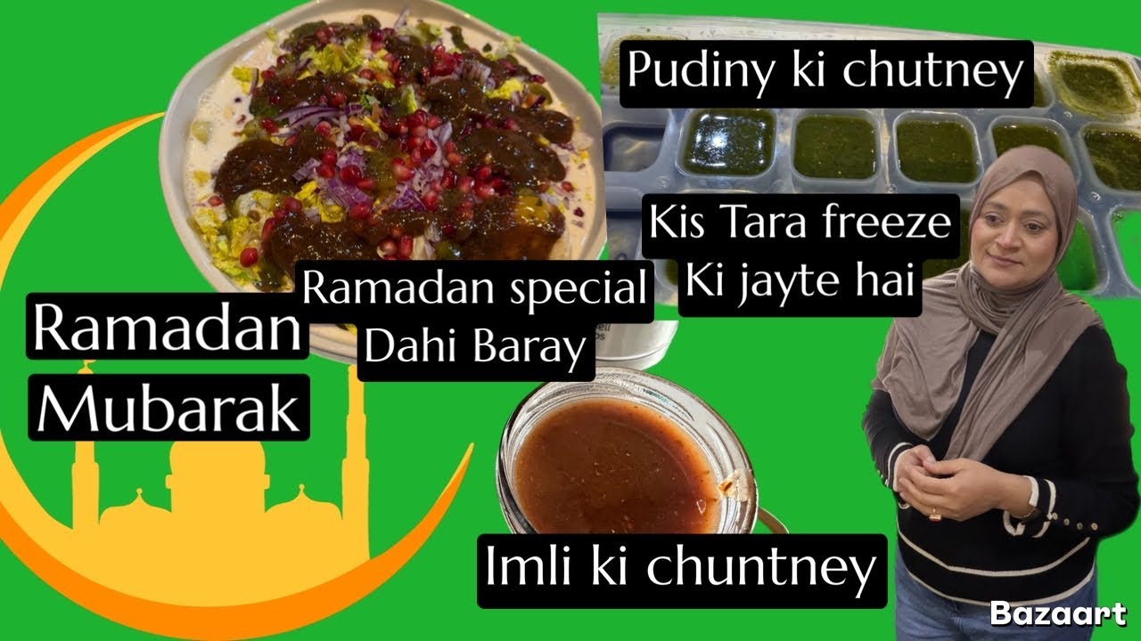 My Special Imli Ki Chuntney || My Signature Dahi Baray || How To Freeze Mint Chuntney…￼