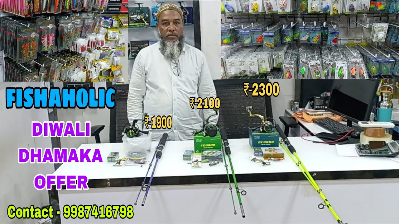 indias no.1 fishing brand shop fishaholic ||mumbai best fishing shop fishaholic diwali dhamaka offer