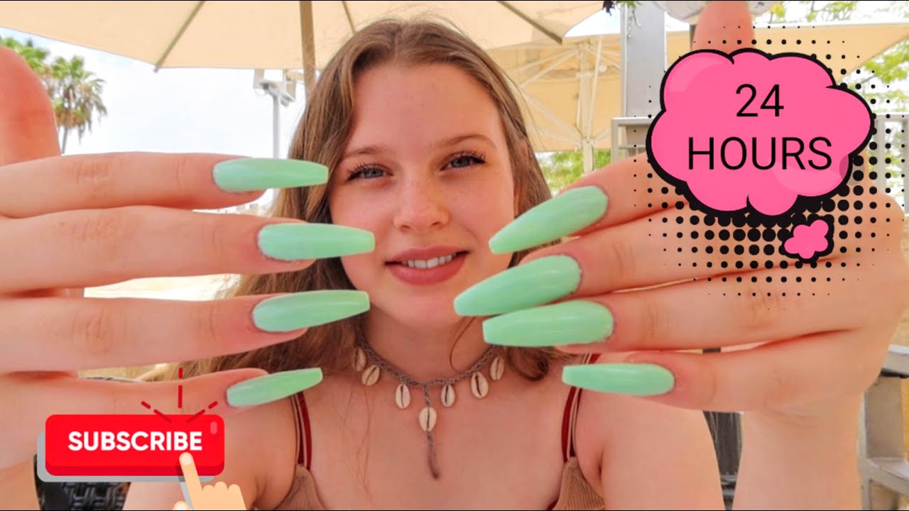 24 HOURS LONG NAILS CHALLENGE!