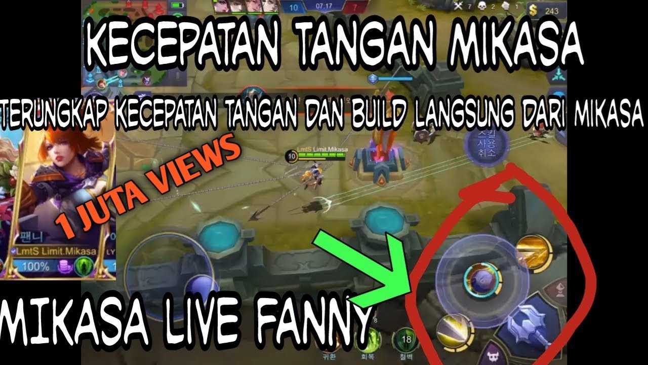 Terungkap Kecepatan tangan Dewa Limit.Mikasa Make Fanny Woow + Build Live Streaming Mikasa