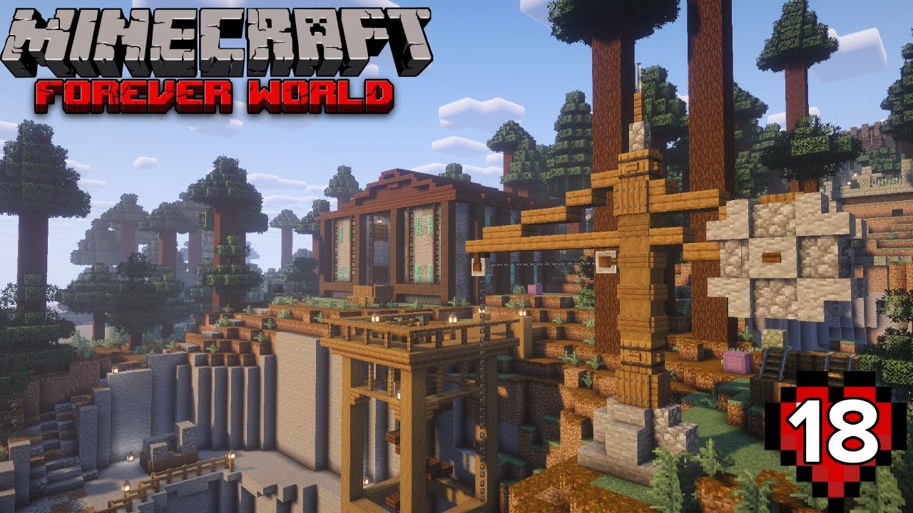 I Built a Massive Mining Quarry for Endless Supplies | Minecraft Forever World #18