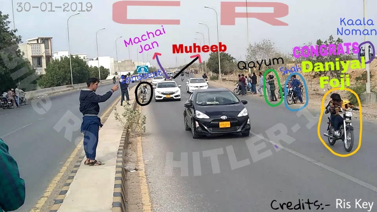 Accident on CR muheeb vs daniyal foji