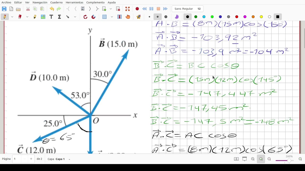 ¿Cómo Calcular el Producto Escalar o Producto Punto entre dos Vectores? Apréndalo aquí.