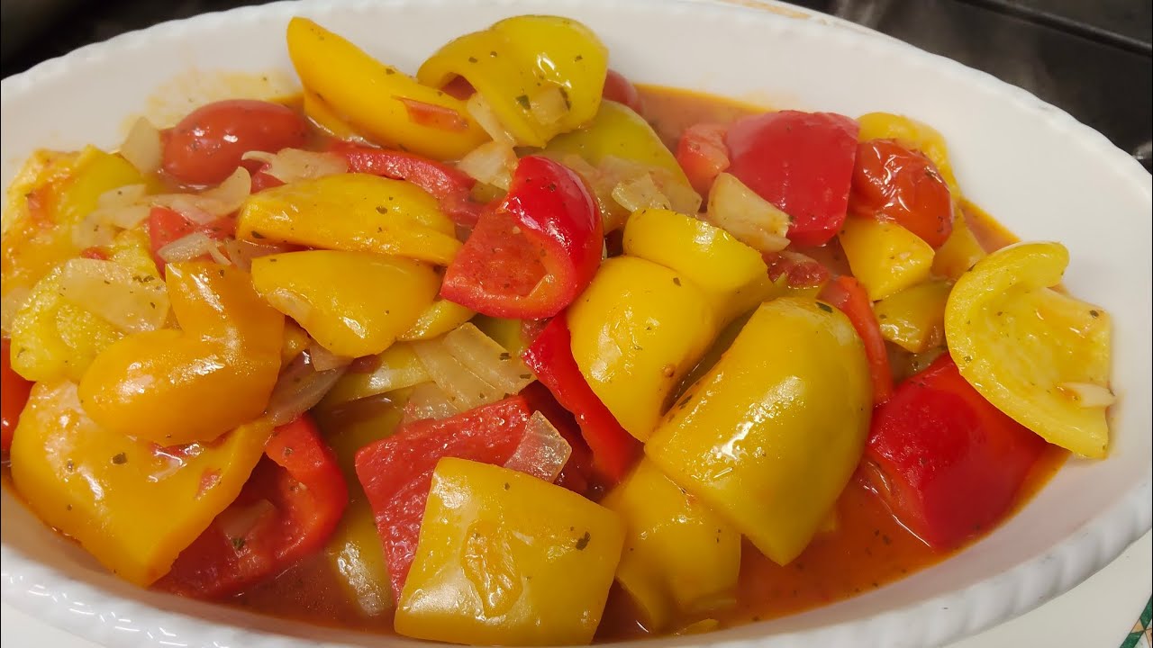 Peperonata ricette classica antica osteria della castagna By @AnticaOsteriaByThajee 