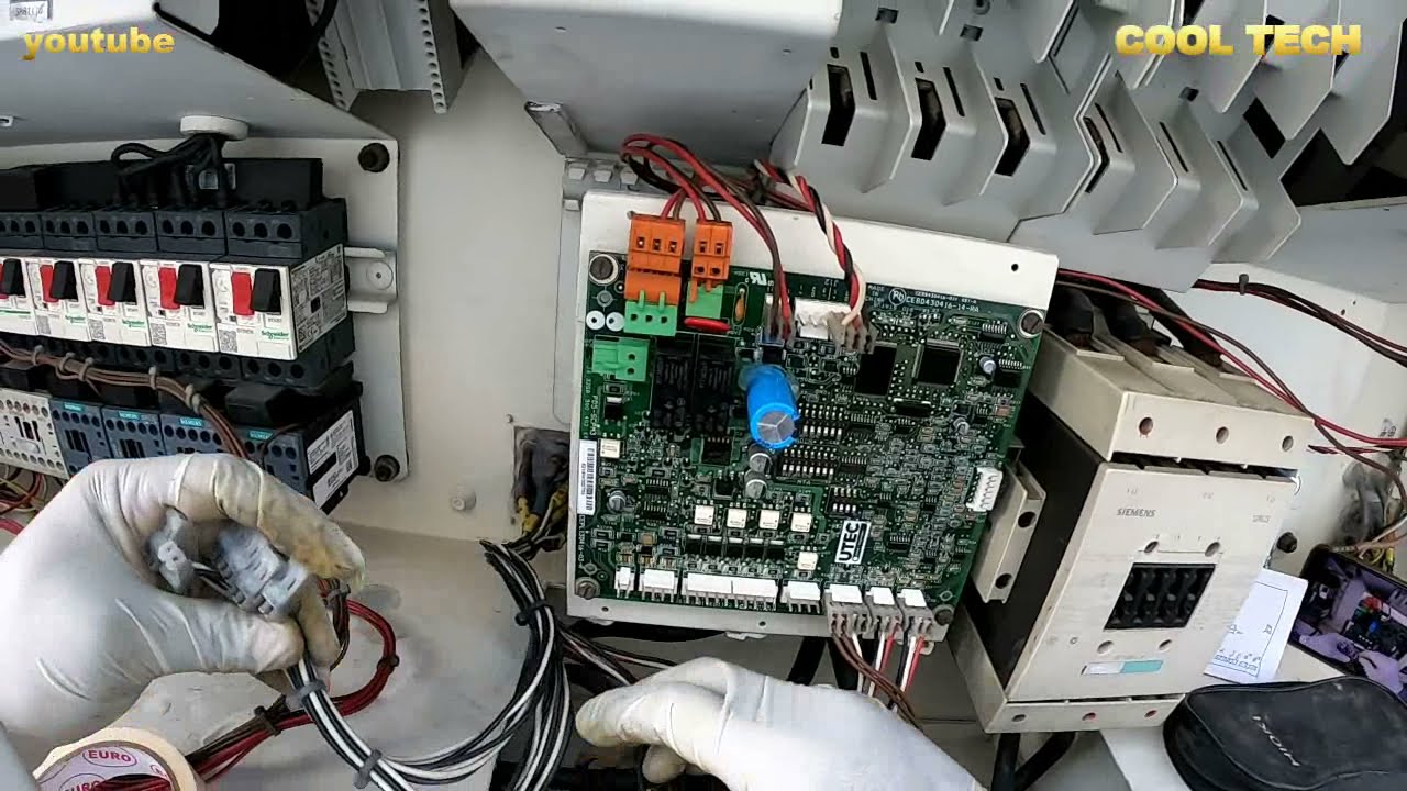 CARRIER 30GX CHILLER COMPRESSOR BOARD 2B WIRING AND 1B, 2B BOARD DIP SWITCH SETTING PART # 3