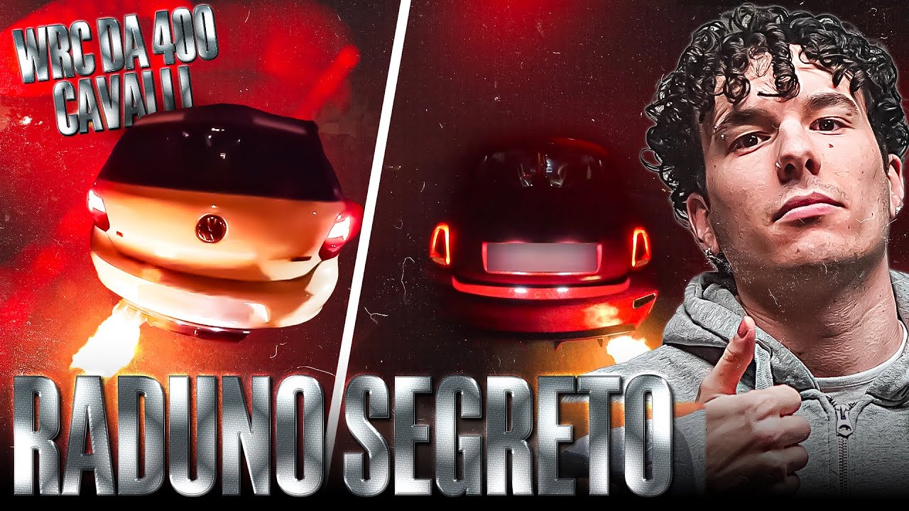 RADUNO SEGRETO AUTO🔥| Burnout, sp@ri e CAOS totale con la CREW!!😱