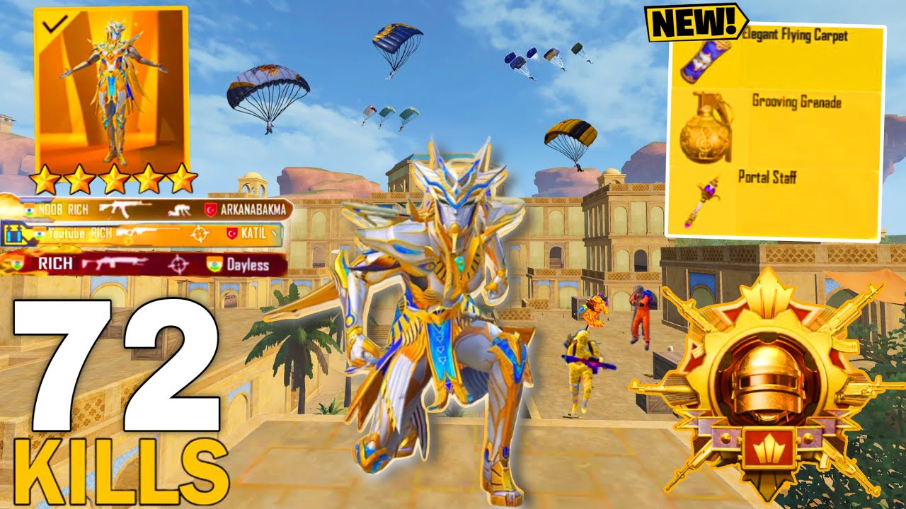 Omg!!😍 NEW BEST AGRESSIVE RUSH GAME PLAY in NEW MODE w/ Pharaoh X-Suit 😈 Pubg Mobile