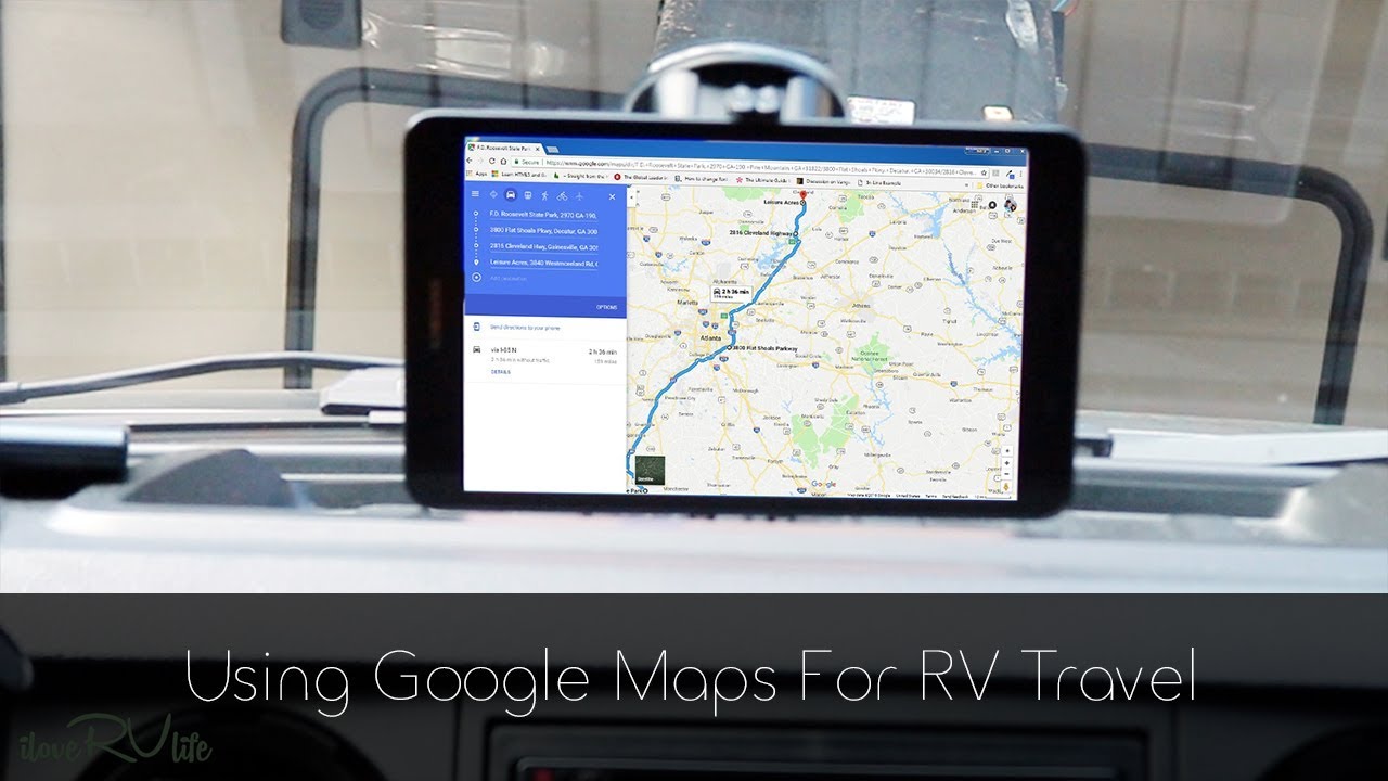 Использование Google Maps для путешествий на автодоме