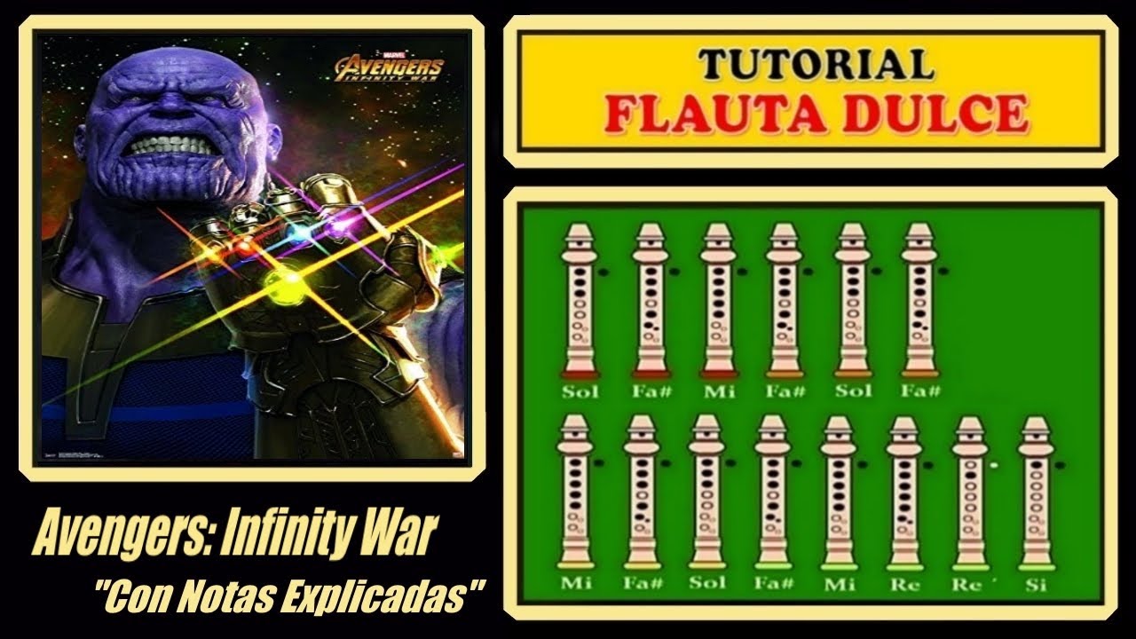 Avengers: Infinity War (Ultima Escena) en Flauta Dulce 