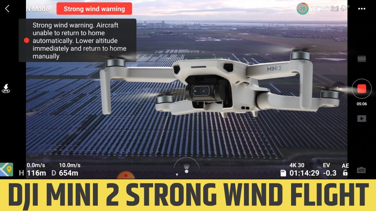 DJI MINI 2 - STRONG WIND TEST