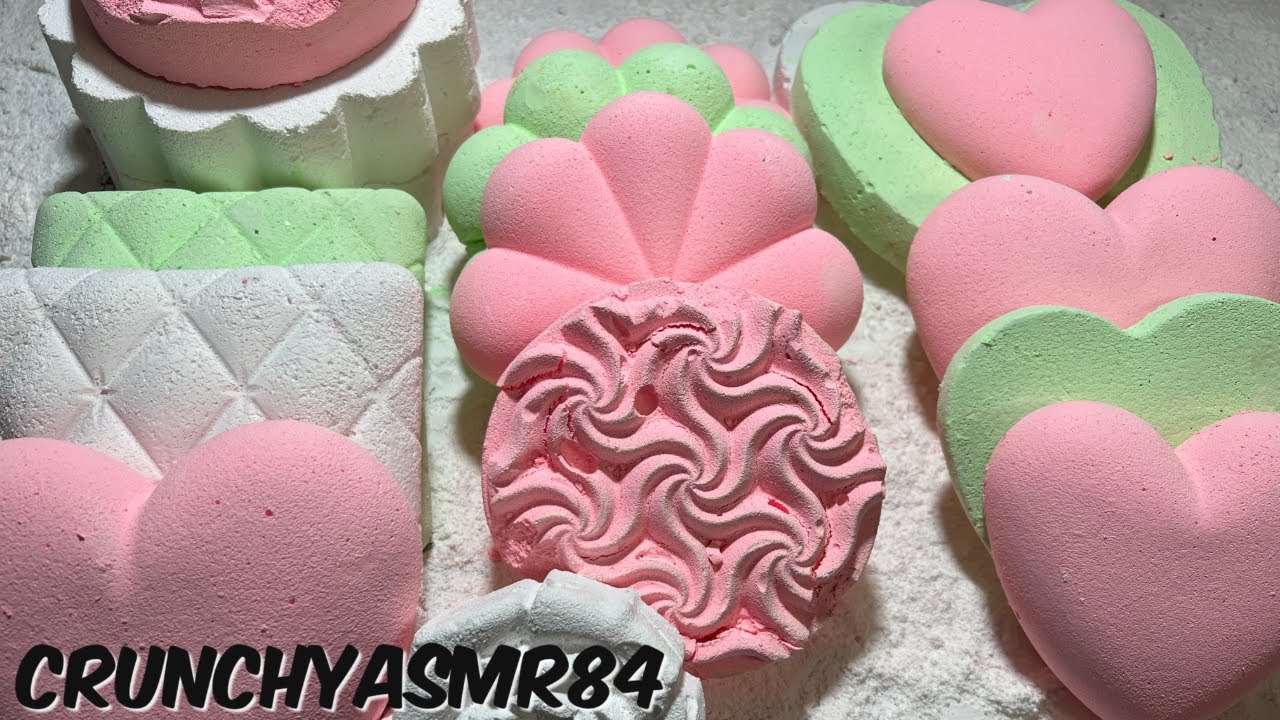 Variety Pink & Mint Crush | Different Textures | Oddly Satisfying | ASMR | Sleep Aid
