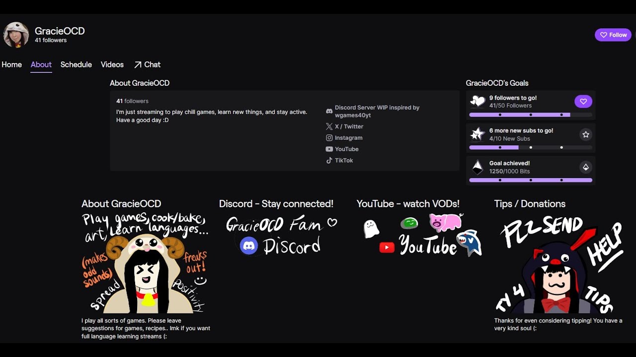 Making silly Twitch panels! VOD 1