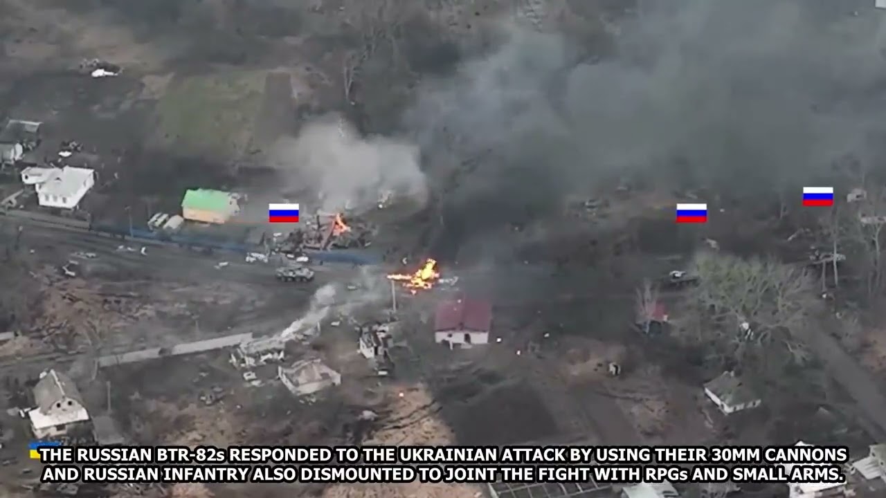 Ukraine Tank Attacks Russian Convoy In Close Ambush