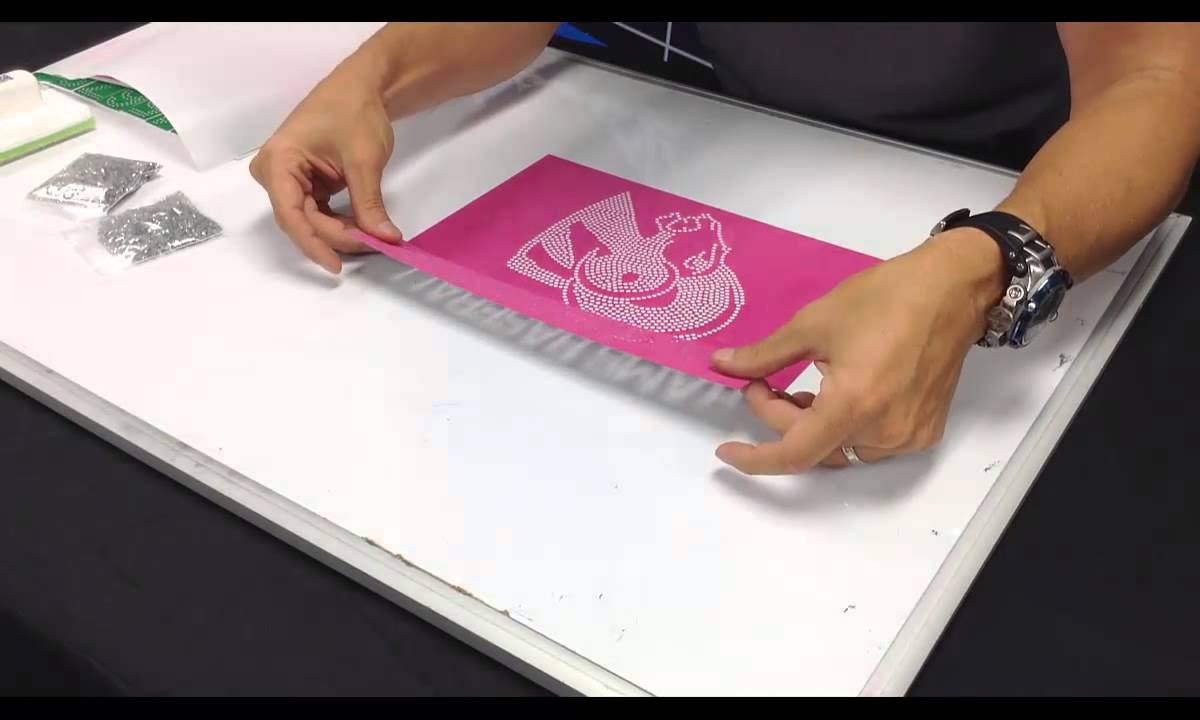 How to make a Custom Rhinestone Shirt with Sticky Flock templates