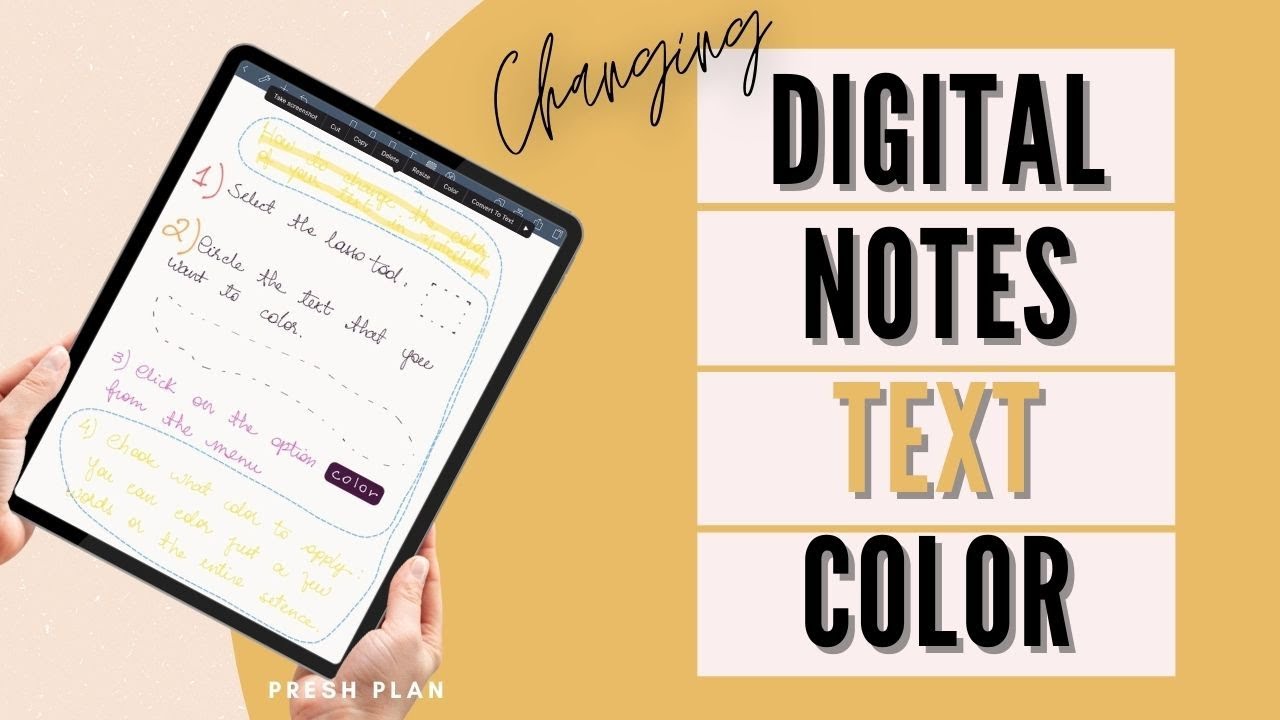 How To Change The Change Color Of Handwritten Digital Notes