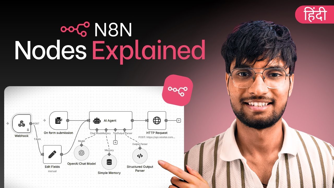 Stop Getting Confused by n8n Nodes | Easiest Hindi Guide (Part 2.1)