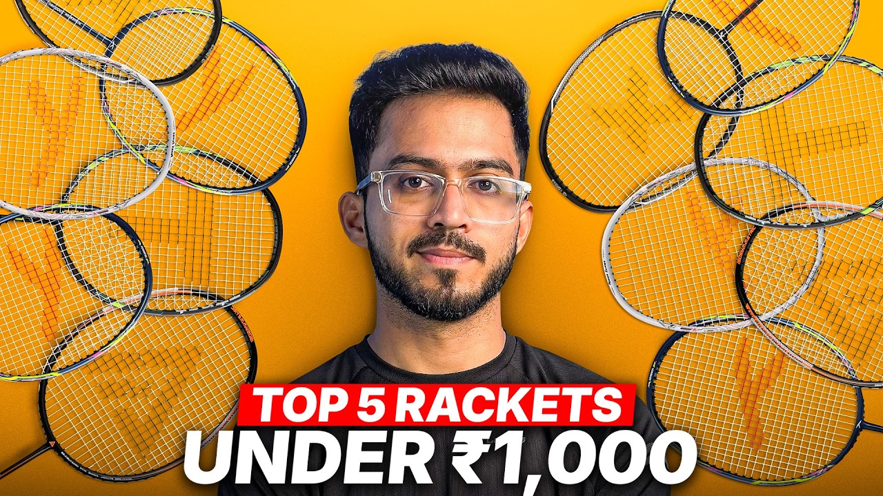 Top 5 Best Badminton Rackets Under ₹1000 in 2026 | Tested & Ranked 🏸