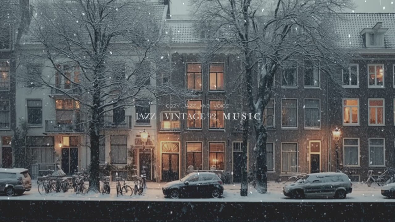 [Playlist] Заснеженные улицы, тихо падающий снег и тёплый зимний джаз | 13 Cozy Vocal Jazz Tunes
