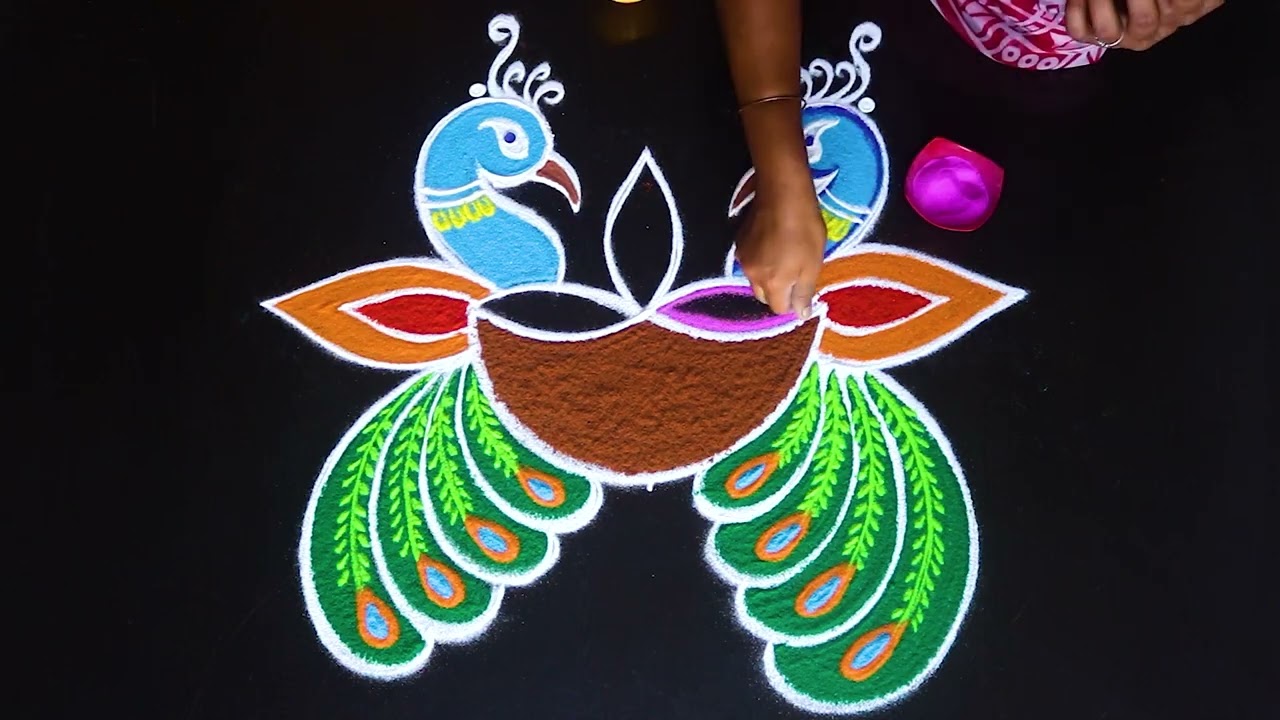 Diwali kolam By AnithaRangoli|🌼rangoli || 🌺Kolam ||🌻Muggulu  ⁨@anitharangoli⁩