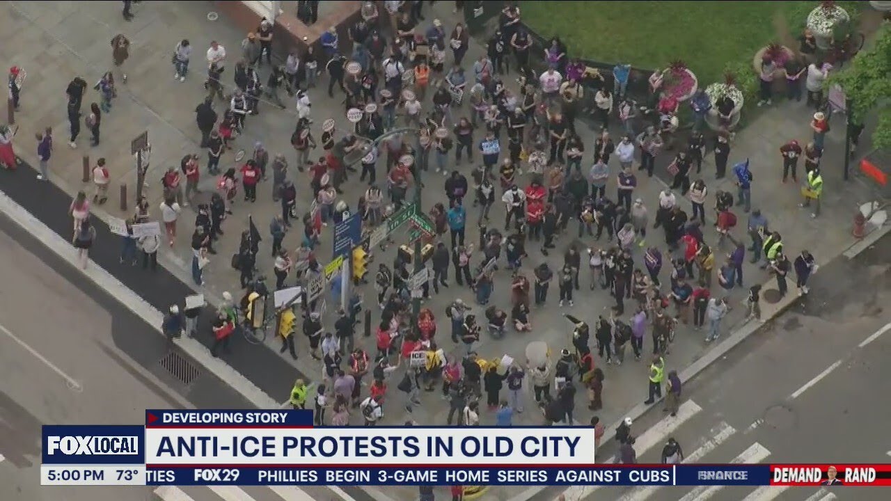 Watch: Anti-ICE protests in Philadelphia