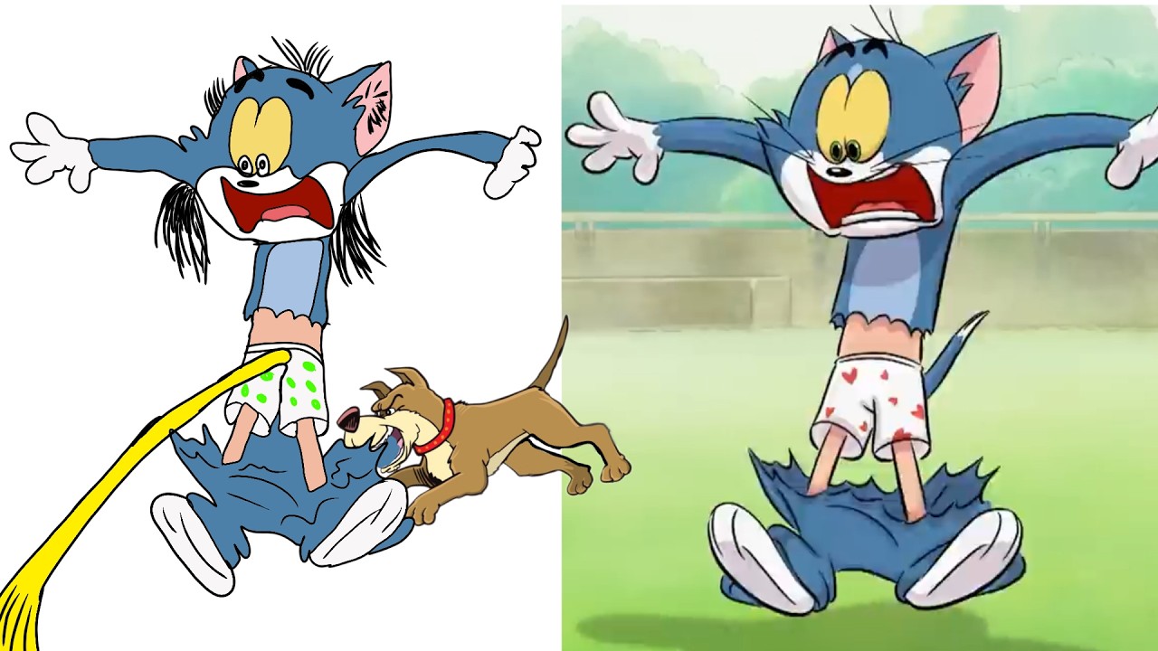 Tom vs Jerry funny cartoon drawing meme video full 02:34 episode