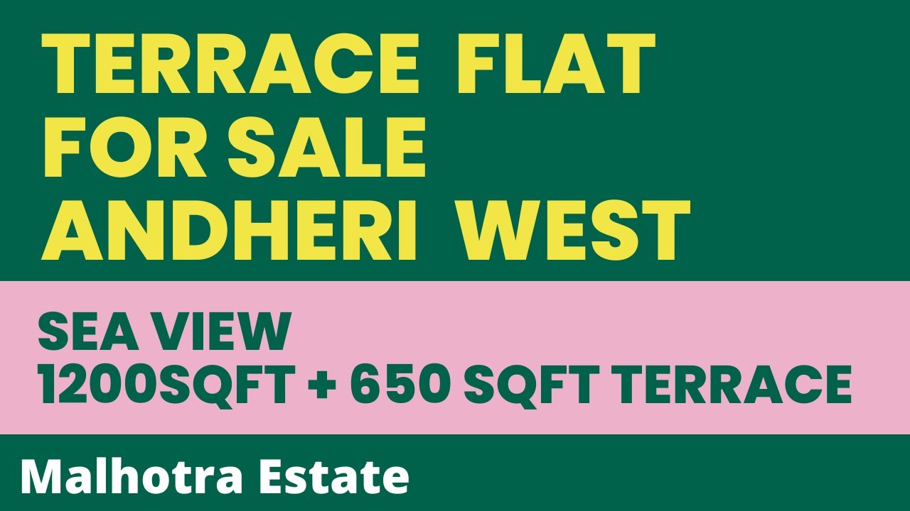 Sale Jodi Flat With Terrace 1200sqft + 650 Terrace Model Town Andheri West Mumbai
