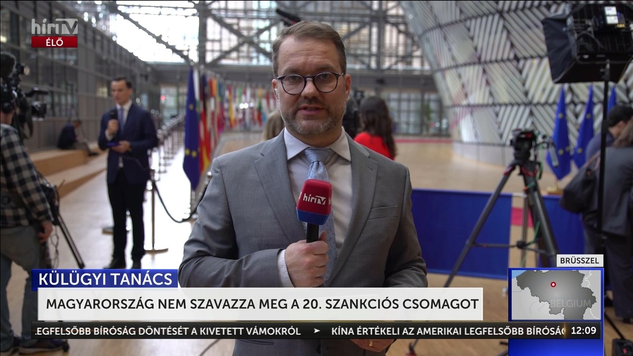 Magyarország nem szavazza meg a 20. szankciós csomagot - HírTV