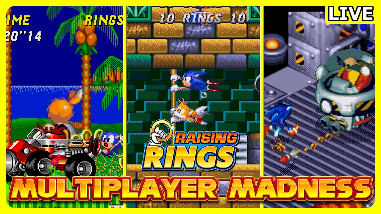 CHARITY STREAM - Sonic ROM Multiplayer hacks - Raising Rings!