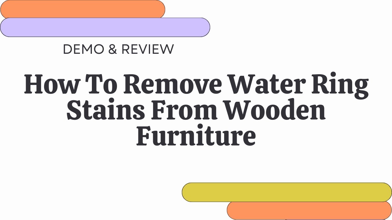 How To Remove Water Ring Stains from Old Wooden Furniture! Works Like A Charm! #furniturerepair #diy