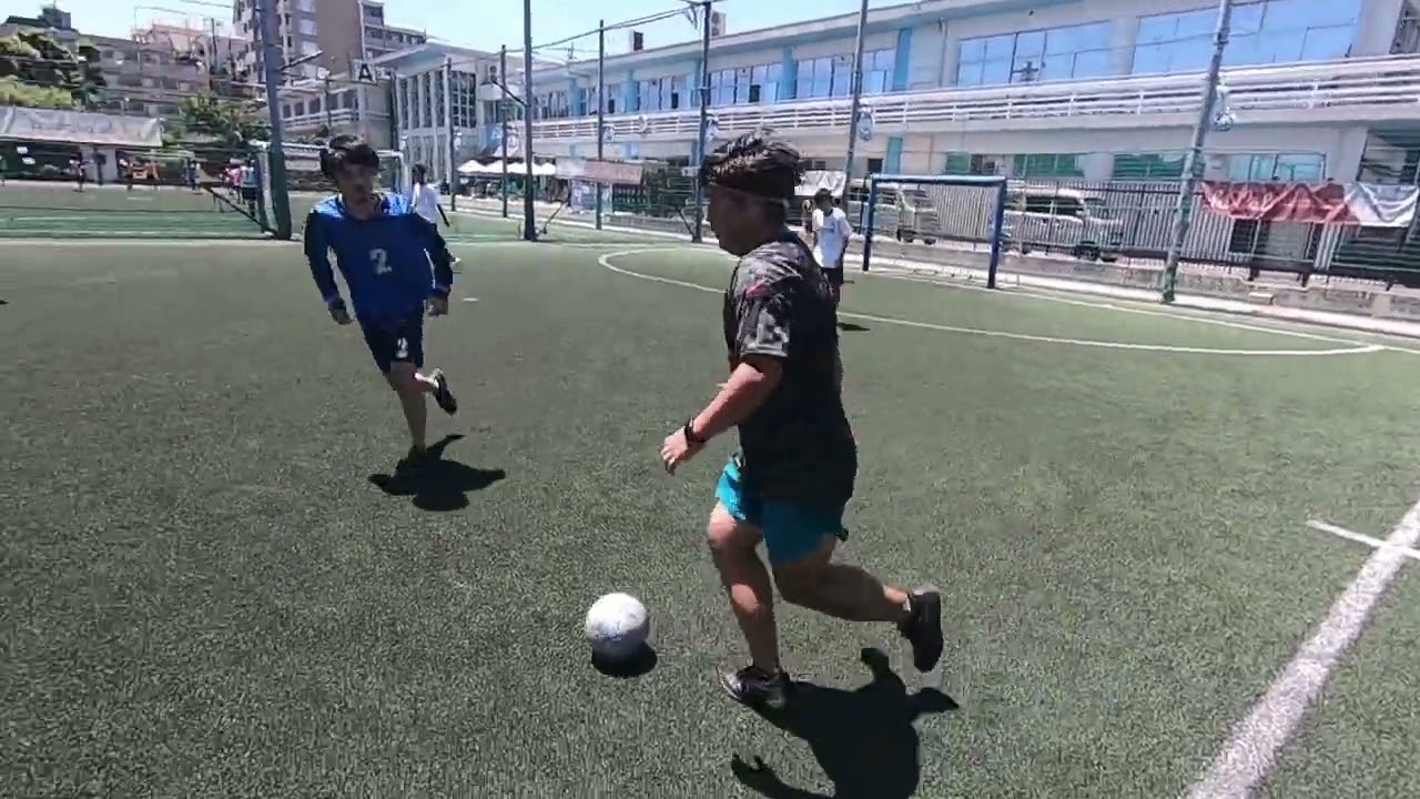 【鷺沼 個サル・フットサル実況 2022/07/30/11:00~ ガチ】ビブなしチームのディフェンスの意識が高すぎる！暑さと厚さで心折れそ～
