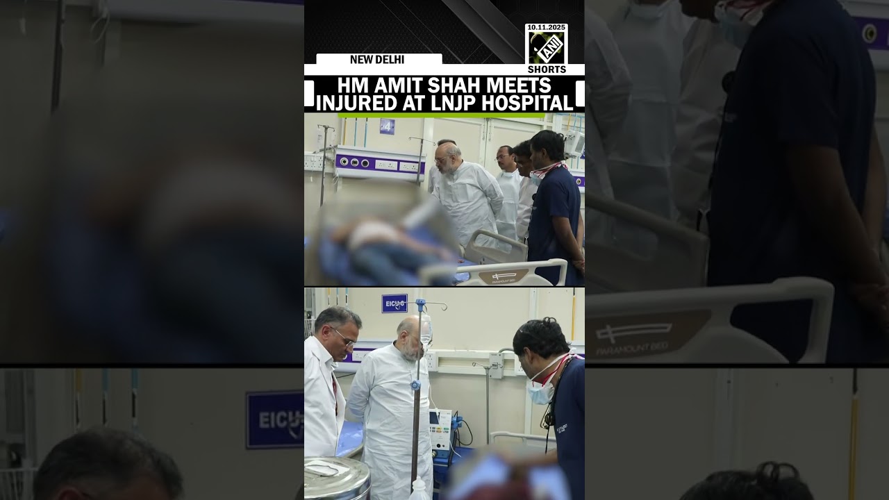 Home Minister Amit Shah meets injured at LNJP Hospital after Red Fort blast