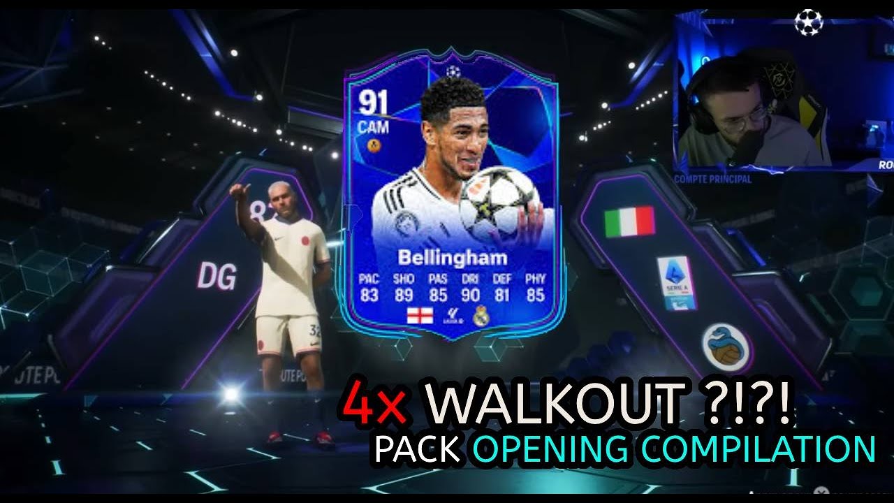 x4 WALKOUT ?!? Luckiest FC25 PACK OPENING !!!