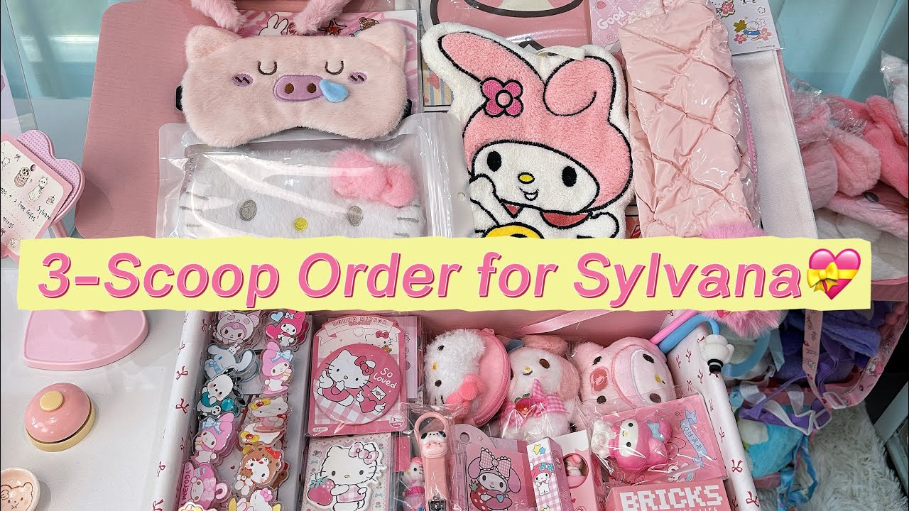 Packing Sylvana’s 3-Scoop Order 💗Pink & Cute Surprises