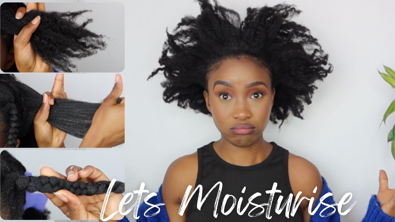 HOW TO MOISTURIZE 4C LOW POROSITY HAIR | Mid week Winter Routine| Stretched Hair