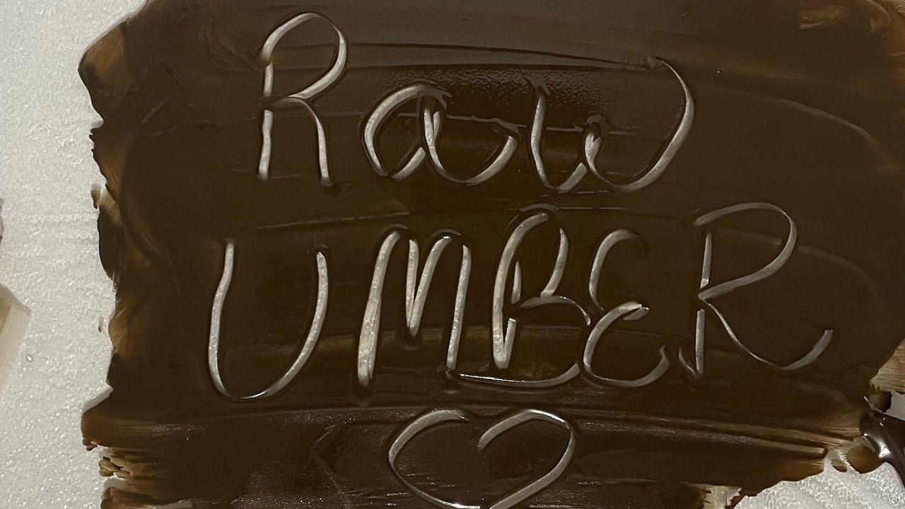 Raw Umber Paint Mixing Asmr 