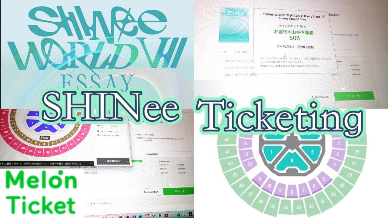 【チケッティング】SHINeeソウルコン💎/Melon Ticket/티켓팅/샤월