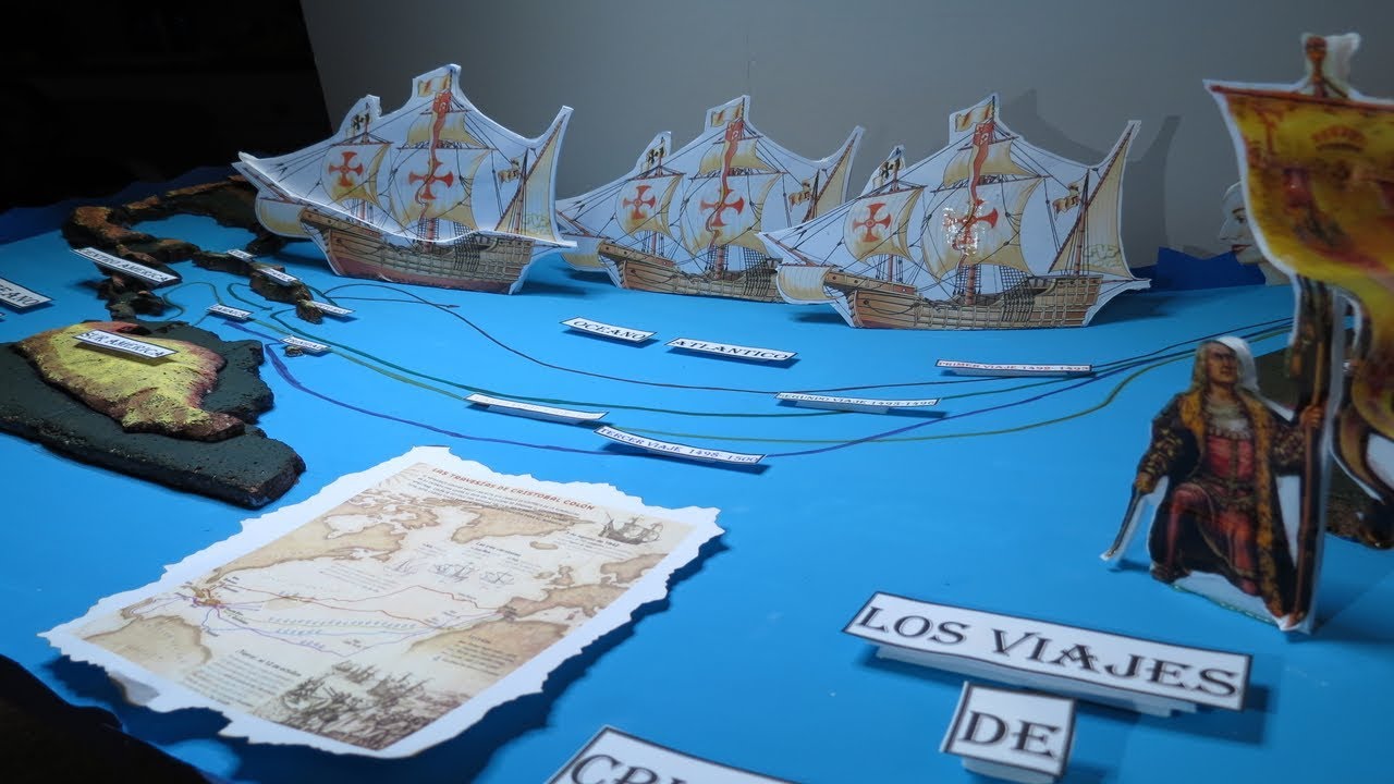 #cristobalcolon .Los viajes de Cristobal Colon paso a paso
