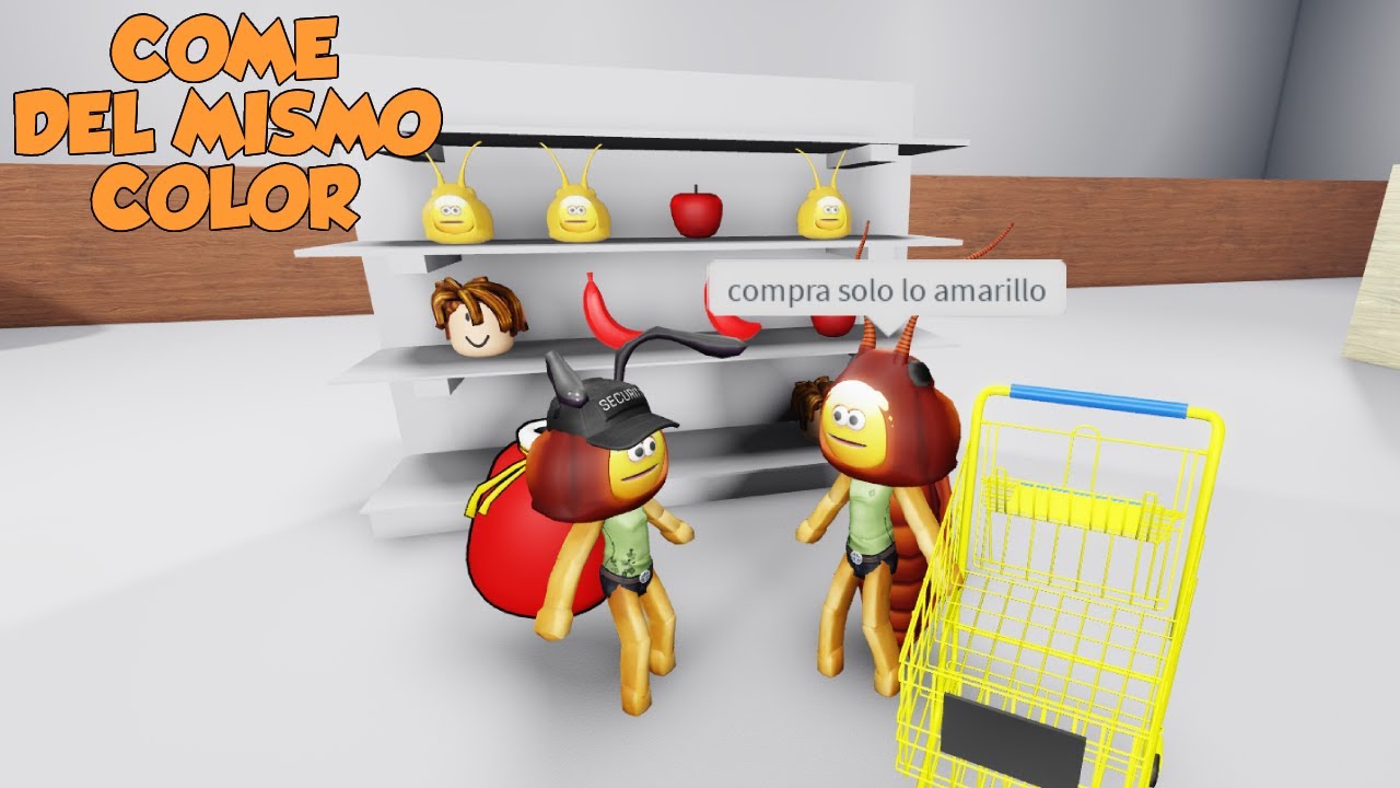 COMIDA DEL MISMO COLOR MOMENTOS DIVERTIDOS CON @RoxiCakeGamer