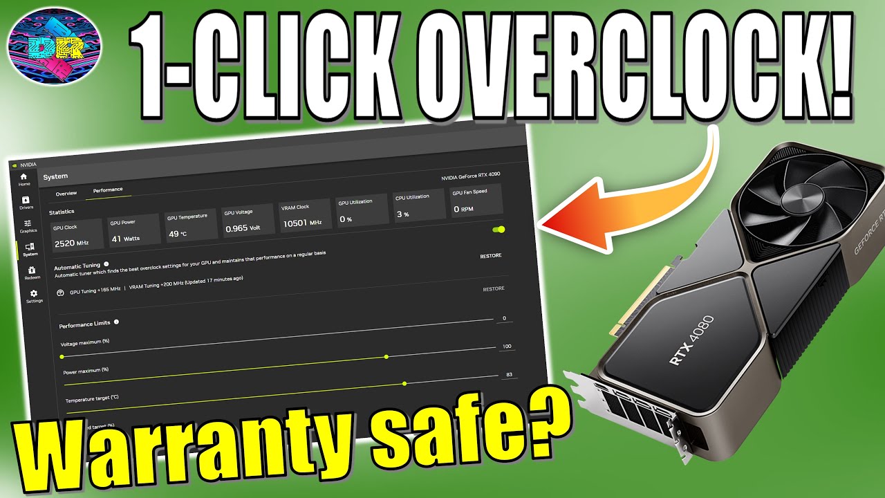 Overclock Your GPU WITHOUT Voiding Warranty - Nvidia's New 1-Click GPU Tuner